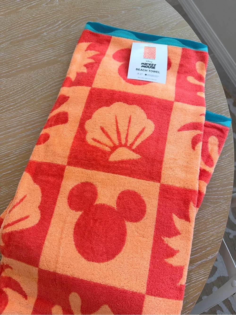 NWT Set of 2 Disney Mickey Mouse Beach Towels from The Big One